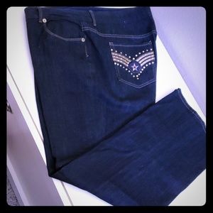 💛💛💛SEVEN7 ]Premium dark blue jeans